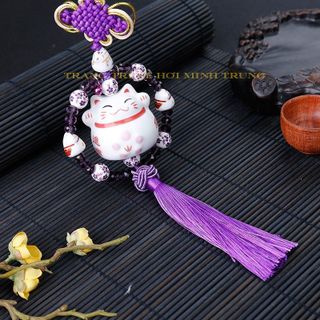 DÂY KHÁNH TREO MÈO THẦN TÀI TRANG TRÍ XE HƠI , Ô TÔ Phụ Kiện Trang Trí Xe Hơi Cao Cấp