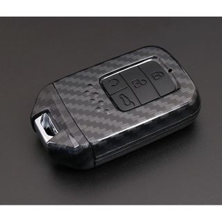 Ốp/Bao chìa khóa carbon cho xe ô tô Honda City CRV CIVIC - loại 3 nút bấm