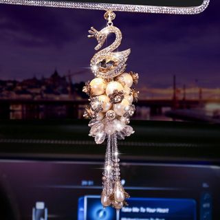 ( nhiều mẫu ) Hộp Đựng Khăn Giấy Trên Ô Tô Đính Đá Sang Trọng - Vương Miện - Thiên Nga