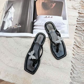 Túi xách quảng châu Dép Kẹp Bính Bướm Đá - 28B4299  (Chuyên sỉ túi xách sll, balo, ví, thắt lưng, túi Laptop)