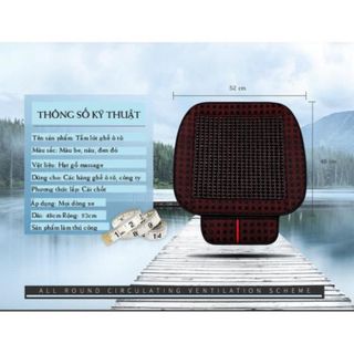 (nhiều mẫu) Bộ tựa lưng đệm ngồi bi gỗ trễn xe ô tô - giúp massage chống mỏi lưng - Lót ghế hạt hàng cao cấp