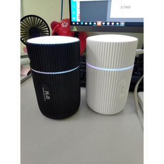 Máy khuếch tán tinh dầu trong xe hơi có đèn led đổi màu tạo ẩm không khí phụ kiện ô tô Mộc Lan