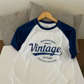 Áo mẫu mới phối tay in chữ vintage hàng về số lượng lớn sỉ Thanh Thảo