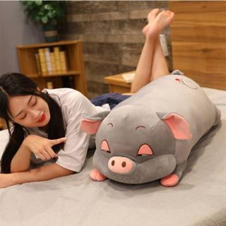 BỘ CHĂN GỐI 3 TRONG 1 HÌNH HEO LƯỜI DỄ THƯƠNG