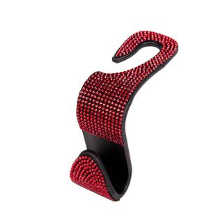 Bộ 2 móc treo đồ sau ghế đính đá trên ô tô - 6 màu
