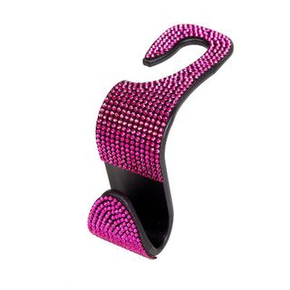 Bộ 2 móc treo đồ sau ghế đính đá trên ô tô - 6 màu