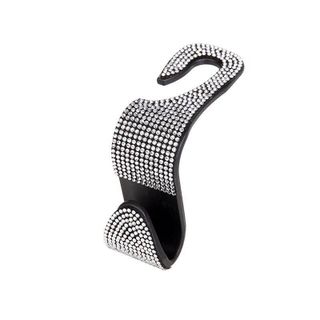 Bộ 2 móc treo đồ sau ghế đính đá trên ô tô - 6 màu