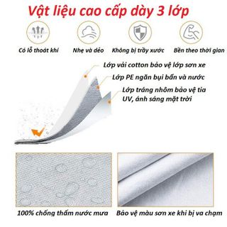 BẠT PHỦ Ô TÔ DÀY 3 LỚP CHỐNG NÓNG, CHÁY, TIA UV, TRẦY XƯỚC, CHO XE BÁN TẢI FORD RANGER, Mazda , D-MAX, NAVARA, MITSU