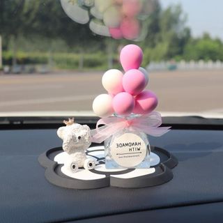 Decor Gấu bịt mắt trang trí taplo ô tô, Decor trang trí taplo ô tô - otofunmoclan
