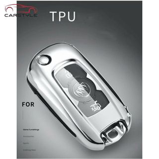 Ốp chìa khóa mạ crom Vinfast Fadil - bảo vệ chìa khóa chất lượng sang trọng - bao nhựa TPU mạ 4 màu đỏ đen xanh trắng