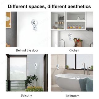 Móc Treo Quần Áo Hút Chân Không Gắn Tường Không Để Lại Dấu Vết