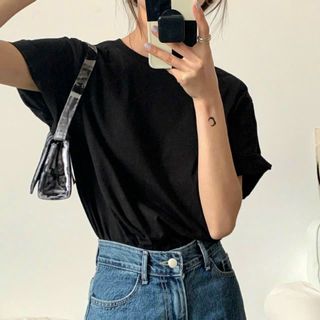 Áo thun nữ tay ngắn in đơn giản chất vải cotton thoáng mát sỉ sll Thanh Thảo