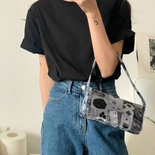 Áo thun nữ tay ngắn in đơn giản chất vải cotton thoáng mát sỉ sll Thanh Thảo
