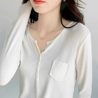 Áo thun tay dài nữ mẫu mới kiểu nút hàng đẹp giá tốt hot hit bán chạy mẫu mới hiện nay sll sỉ Thanh Thảo