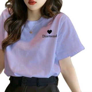 Áo thun nữ tay ngắn in chữ Diamond đơn giản chất vải cotton thoáng mát hàng sll sỉ sẵn kho Thanh Thảo