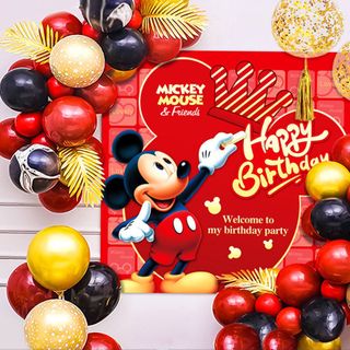 Bộ Trang Trí Sinh Nhật Mickey –L0039(Kèm bơm tay).