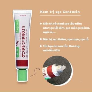 Kem mờ sẹo Nhật Bản Gentacin / Gel trị mụn Nhật Bản tuýp 10gr