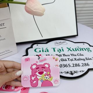 Dây đeo thẻ học sinh sinh viên gấu dâu