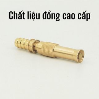 Đầu vòi xịt tăng áp lực nước mini Vòi xịt nước tăng áp đa năng bằng đồng tưới cây rửa xe cực mạnh kèm đai siết ống