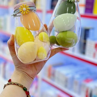 LỌ 6 MÚT TRANG ĐIỂM HÌNH TRỨNG
