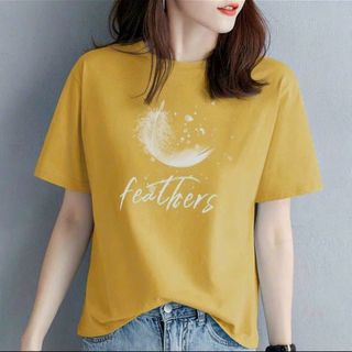 Sẵn đủ màu Áo thun nữ in hình lông vũ về hàng số lượng lớn sỉ Thanh Thảo