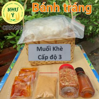 Bánh tráng muối khè siêu cay 4 cấp độ