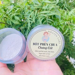 Phèn chua chung cất trị hôi nách hôi chân( hũ 50gr và 100gr)