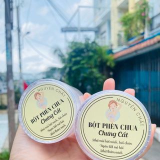 Phèn chua chung cất trị hôi nách hôi chân( hũ 50gr và 100gr)