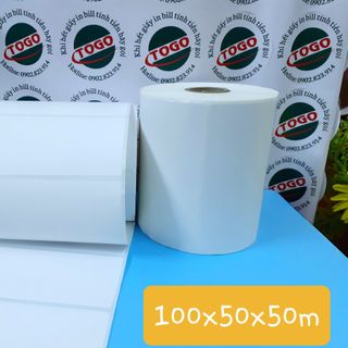 Tem in nhiệt 50m in mã vận đơn TMĐT kt: 100x100, 100x150, 100x70, 100x50