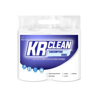 Khăn Vải Đa Năng KRCLEAN Cho Mẹ & Bé 200 tờ/cuộn, khổ 15x15 - Vải Alex siêu mềm mịn, tốt cho