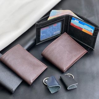 Ví da bò nam nữ ngang + đứng