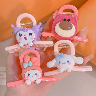 Set 4 Kẹp Tóc Hình Gấu Mèo Cute (Thùng 400 Set)