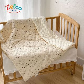 Zeloo- Chăn Xô Muslin Trần Bông Hạt Đậu Cao Cấp