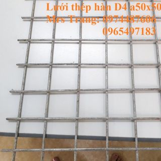 Lưới thép hàn D4 ô 50x50 dạng tấm có sẵn. Nhận sản xuất theo kích thước yêu cầu