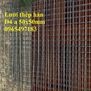 Lưới thép hàn D4 ô 50x50 dạng tấm có sẵn. Nhận sản xuất theo kích thước yêu cầu