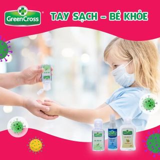 DUNG DỊCH NƯỚC RỬA TAY GREEN CROSS DẠNG XỊT 70ML
