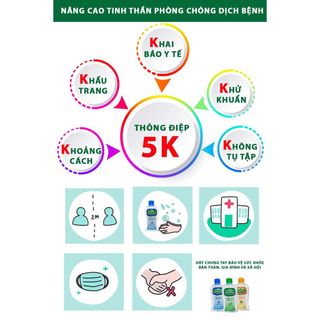 Combo 6 Chai Nước rửa tay khô Green Cross TOTAL PROTECT 100ml diệt khuẩn 99.9% bảo vệ sức khỏe