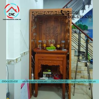 35 Mẫu vách ngăn cnc phòng thờ, phòng khách thông dụng