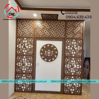 35 Mẫu vách ngăn cnc phòng thờ, phòng khách thông dụng