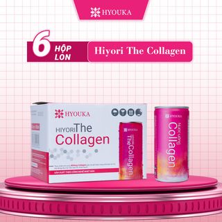 Nước Uống Hiyori The Collagen (180ml x 6 lon) – Dưỡng Da Căng Mịn, Ngừa Lão Hoá giá sỉ