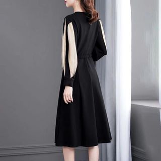 ĐẦM XÒE TAY PHỒNG DÀI PHỐI SỌC CÁCH ĐIỆU - DT1780