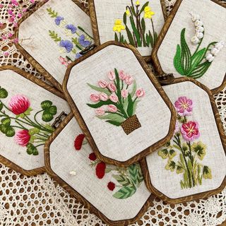 Tranh Vải Chỉ Thêu 3D Thủ Công Châu Âu Độc Đáo, Đầy Sáng Tạo, Thích Hợp Làm Quà Tặng Cao Cấp ( Phù Hợp Mô Hình Kinh Doanh Handmade ) Hàng, Giá Tận Xưởng.
