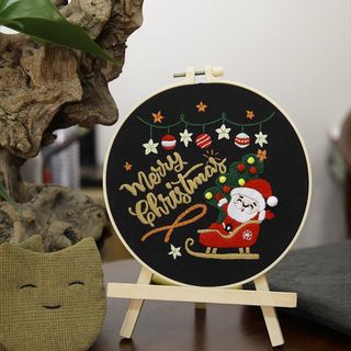 Bộ Quà Tặng Tranh Khung Thêu Chỉ NOEL Giáng Sinh Thủ công Handmade Sáng Tạo, Đầy Ý Nghĩa  ( phù hợp kinh doanh mô hình Thủ Công ) phụ kiện thêu đi kèm. ( Hàng, Giá Tận xưởng )