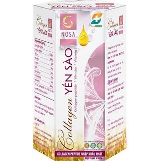 Collagen yến sào Nosa bổ sung collagen chống lão hóa da, giảm nguy cơ lão hóa da, giúp da sáng mịn