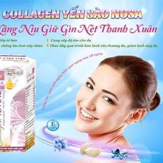 Collagen yến sào Nosa bổ sung collagen chống lão hóa da, giảm nguy cơ lão hóa da, giúp da sáng mịn giá sỉ