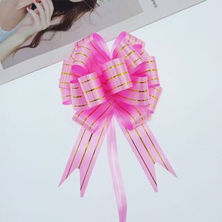 Nơ rút tú cầu 3 sọc vàng cánh 3cm xấp 10 cái