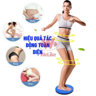 Bàn xoay eo - Đĩa xoay eo tập thể dục tập bụng xoay 360 độ eo thon giảm cân tại nhà có hạt massage bàn chân - SP016