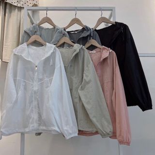 Khoác dù nhăn , dù trượt nước unisex