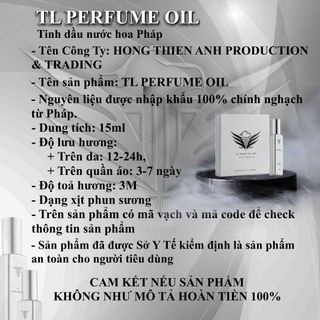 Tinh Dầu Nước Hoa Pháp TL PERFUME OIL