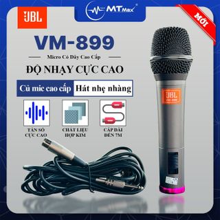 Micro Có Dây Cao Cấp JB11 VM 899 - Micro Karaoke Nhỏ Gọn Thiết Kế Sang Trọng Lọc Âm Cực Tốt Âm Thanh Chất Lượng Cao Dây Kết Nối Dài 7M giá sỉ